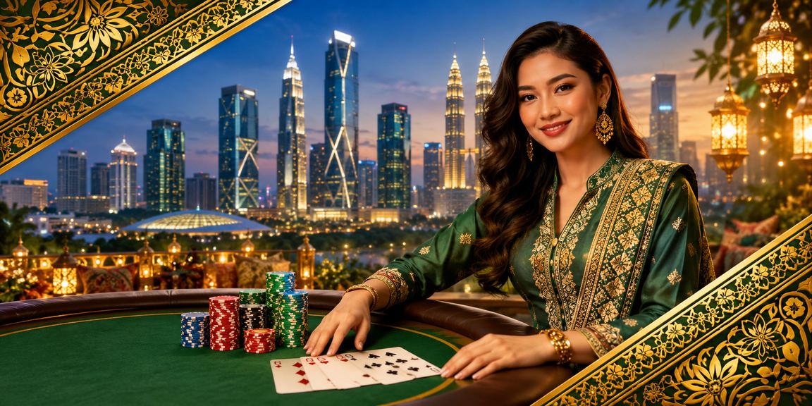 Paparan platform limau77 dengan latar Kuala Lumpur dan tema batik Malaysia