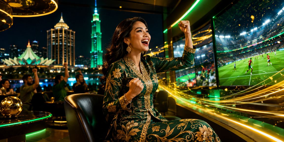 Pemain menikmati permainan Baccarat dengan tema batik di Seremban Malaysia